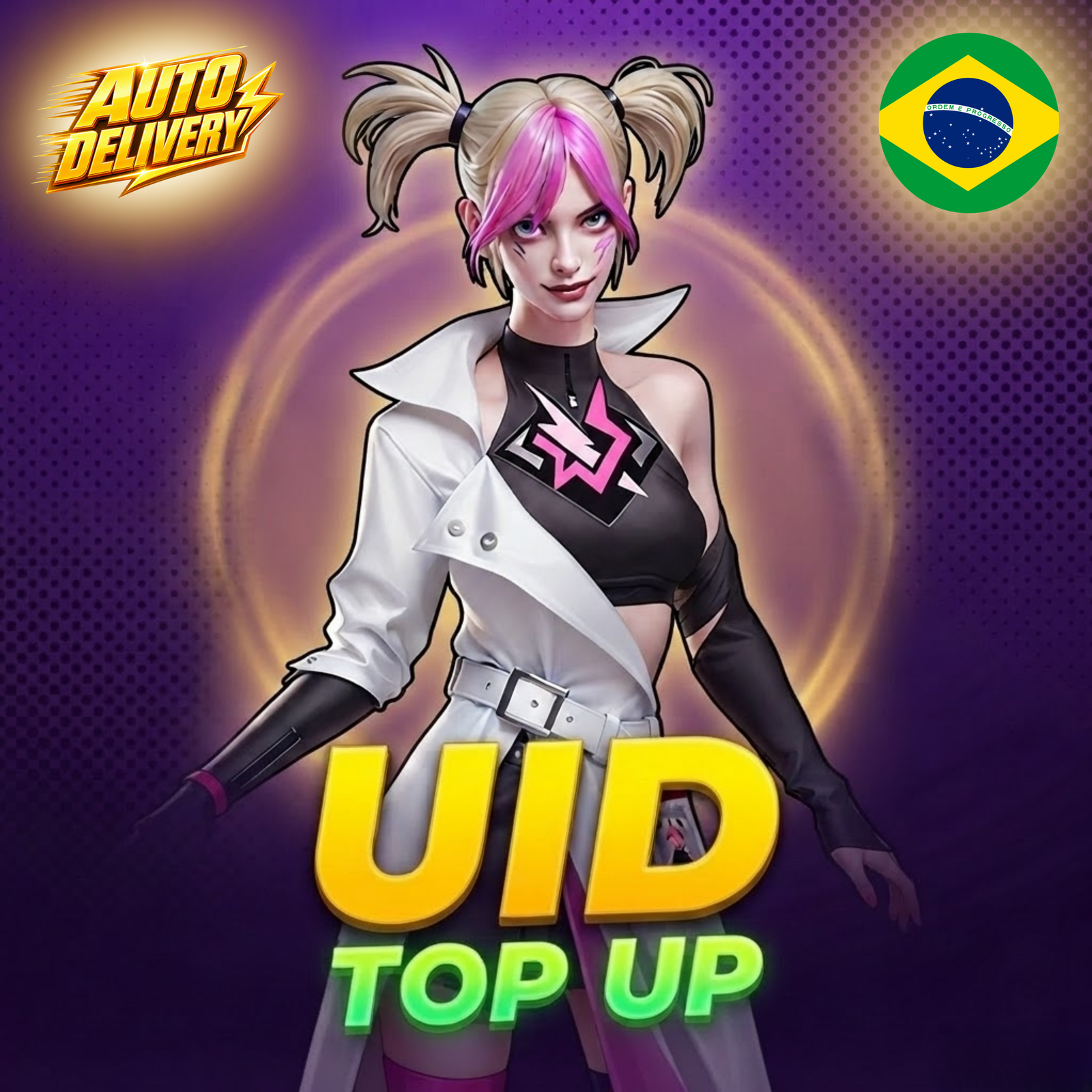 Recarga de diamantes Free Fire para servidor Brasil