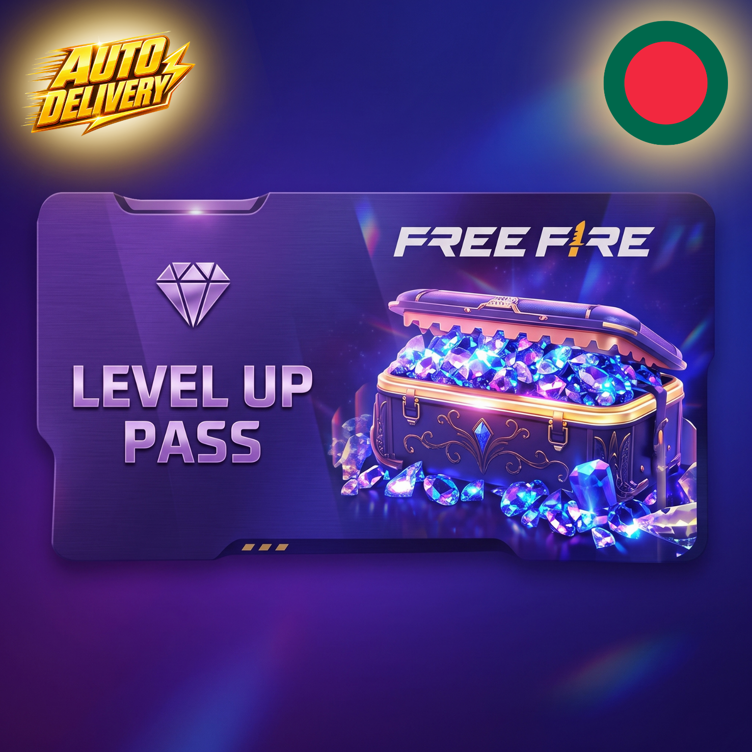 Free Fire Level Up Pass for Bangladesh accounts